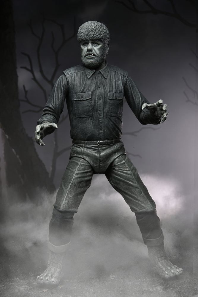 Universal Monsters - Ultimate The Wolf Man (Black & White) Actionfigur 18cm NECA 2022