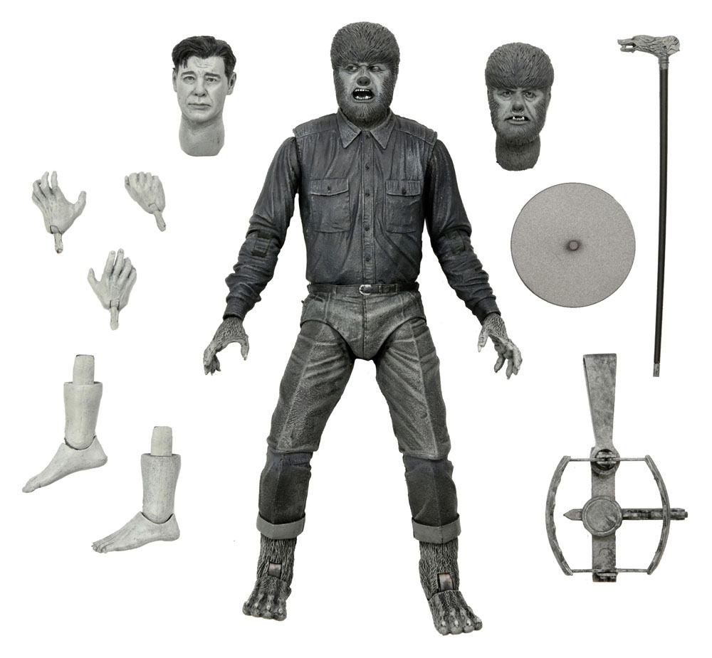 Universal Monsters - Ultimate The Wolf Man (Black & White) Actionfigur 18cm NECA 2022