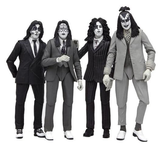KISS - Dressed to Kill Album Cover 4er-Pack Actionfiguren 18cm NECA 2026