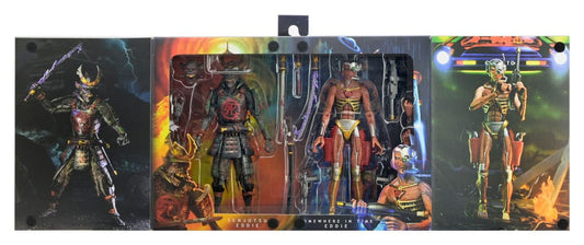 Pre-Order: Iron Maiden: Future Past World Tour - Ultimate Senjutsu Eddie & Somewhere in Time Eddie (2er-Pack) 18cm Actionfiguren NECA 2025