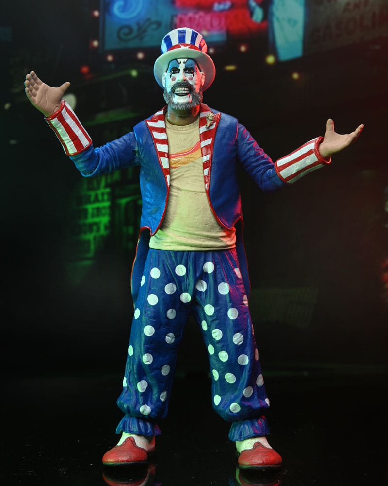 Pre-Order: House of 1000 Corpses - Captain Spaulding (Tailcoat) 20th Anniversary Actionfigur 18cm NECA 2024