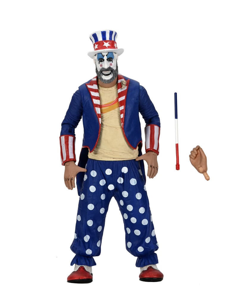 Pre-Order: House of 1000 Corpses - Captain Spaulding (Tailcoat) 20th Anniversary Actionfigur 18cm NECA 2024