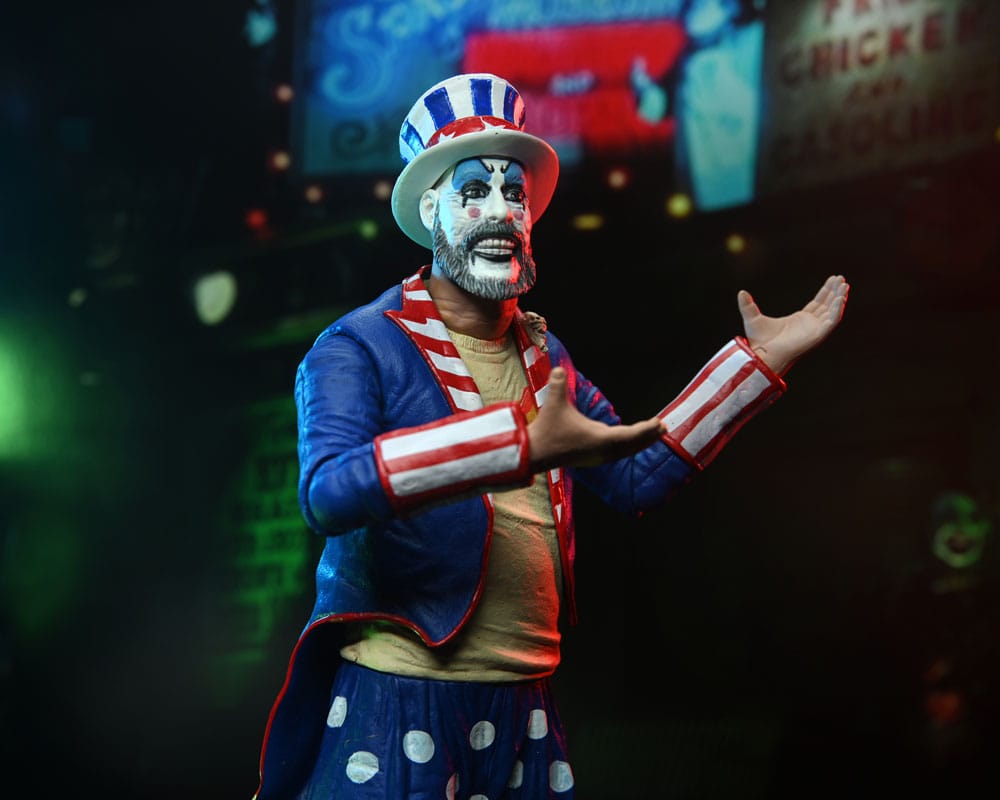 Pre-Order: House of 1000 Corpses - Captain Spaulding (Tailcoat) 20th Anniversary Actionfigur 18cm NECA 2024