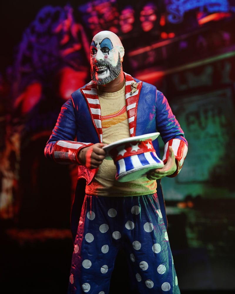 Pre-Order: House of 1000 Corpses - Captain Spaulding (Tailcoat) 20th Anniversary Actionfigur 18cm NECA 2024