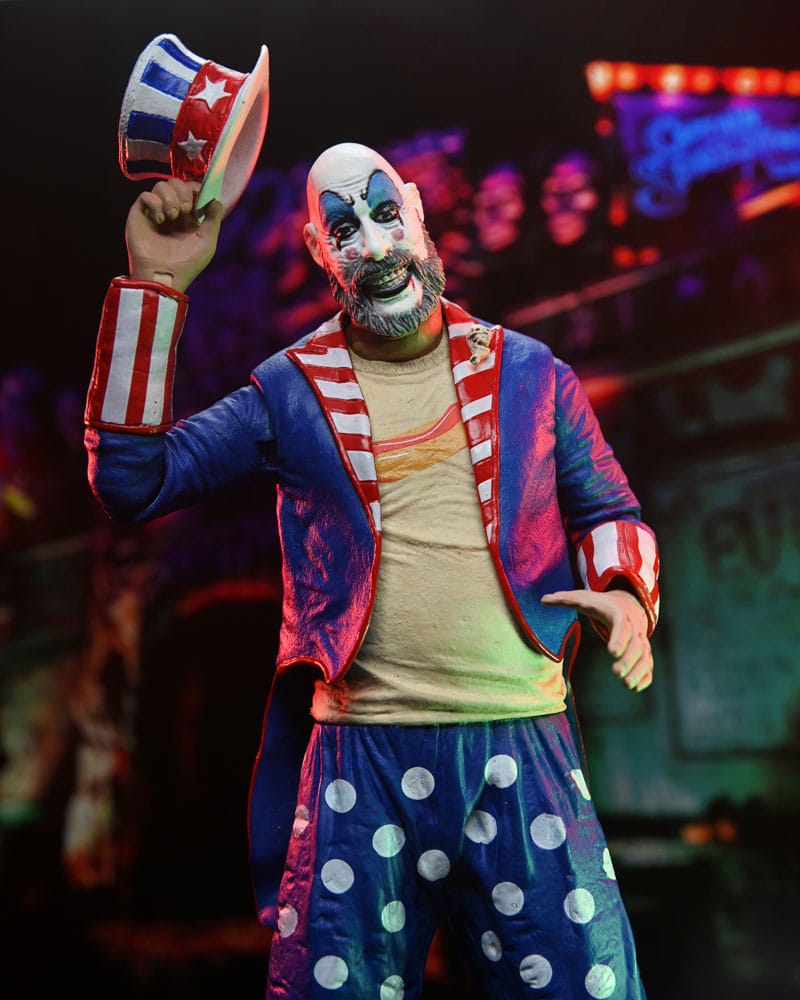 House of 1000 Corpses - Captain Spaulding (Tailcoat) 20th Anniversary Actionfigur 18cm NECA 2024