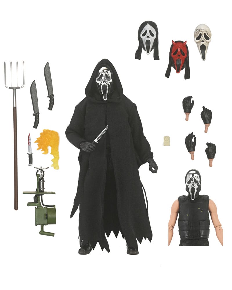 Pre-Order: Scream - Ultimate Ghost Face (Inferno Edition) Actionfigur 18cm NECA 2024