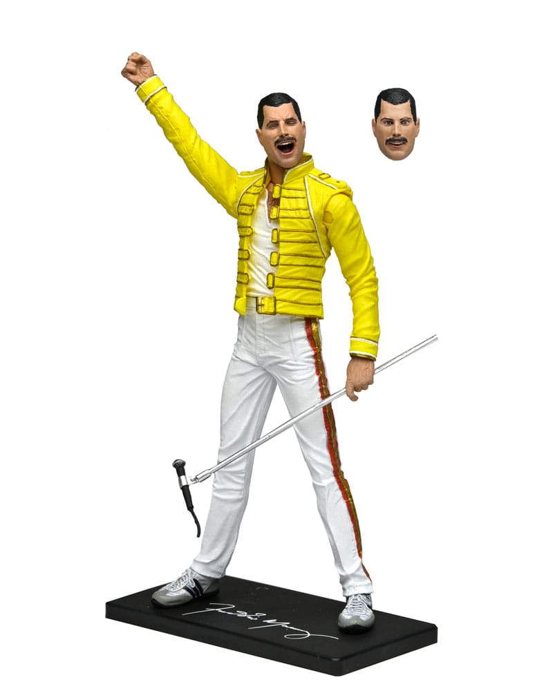 Queen - Freddie Mercury (Yellow Jacket) Magic Tour 1986 Actionfigur 18cm NECA 2023