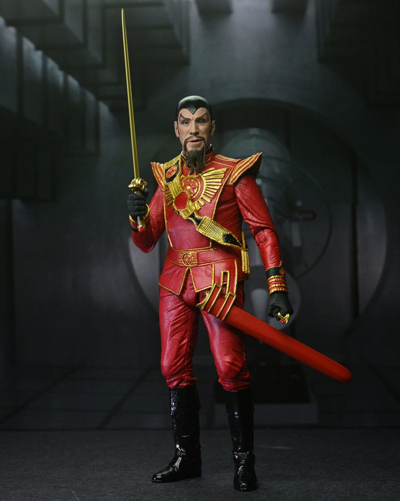 Flash Gordon (1980 Movie) - Ultimate Ming (Red Military Outfit) Actionfigur 18cm NECA 2024