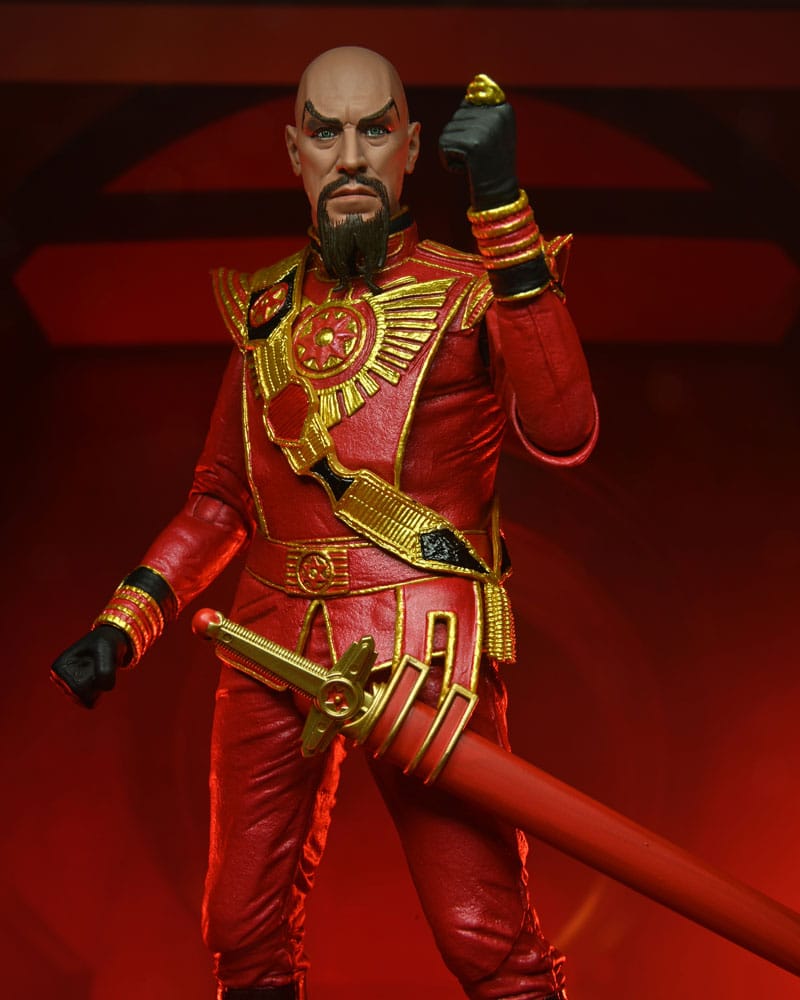 Flash Gordon (1980 Movie) - Ultimate Ming (Red Military Outfit) Actionfigur 18cm NECA 2024