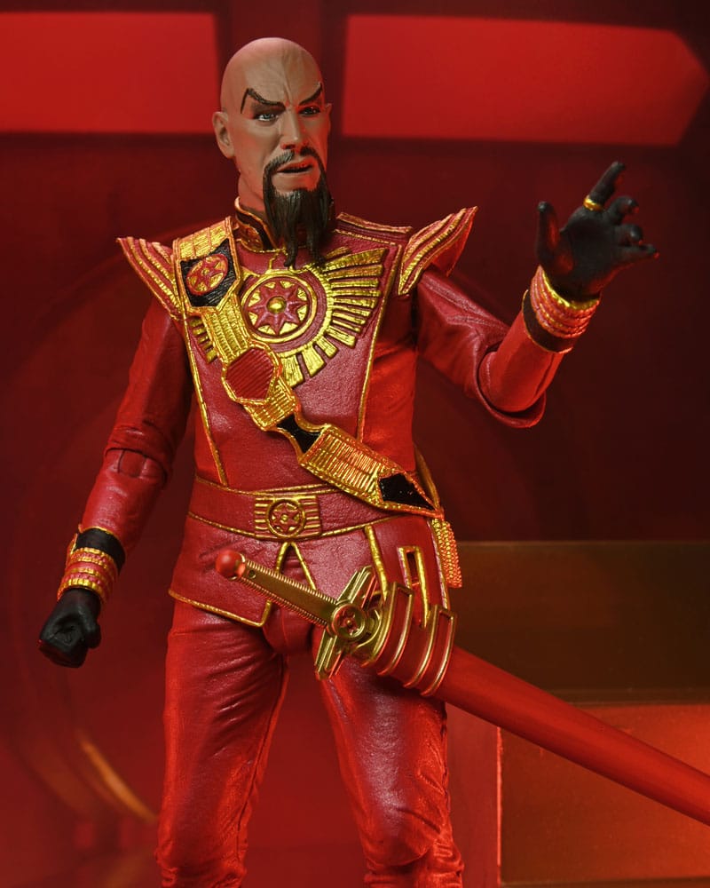 Flash Gordon (1980 Movie) - Ultimate Ming (Red Military Outfit) Actionfigur 18cm NECA 2024
