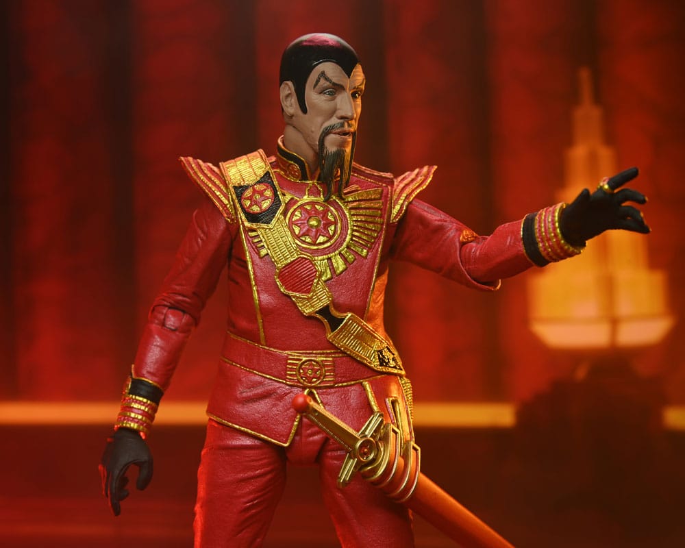 Flash Gordon (1980 Movie) - Ultimate Ming (Red Military Outfit) Actionfigur 18cm NECA 2024