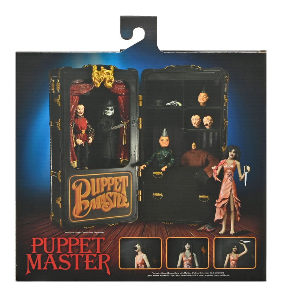 Pre-Order: Puppet Master - Toulon's Puppet Case & Leech Woman (2 Pack) Actionfiguren 11cm NECA 2024