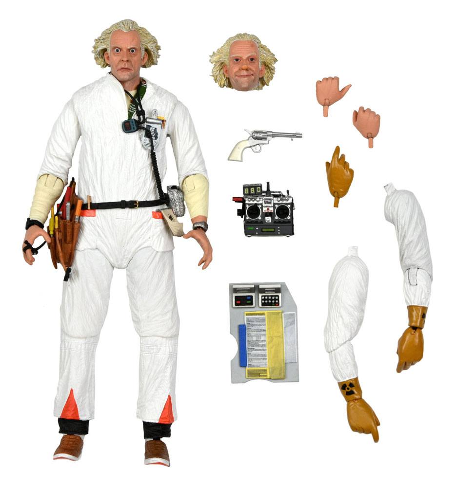Zurück in die Zukunft - Ultimate Doc Brown (1985 - Hazmat Suit) Actionfigur 18cm NECA 2022