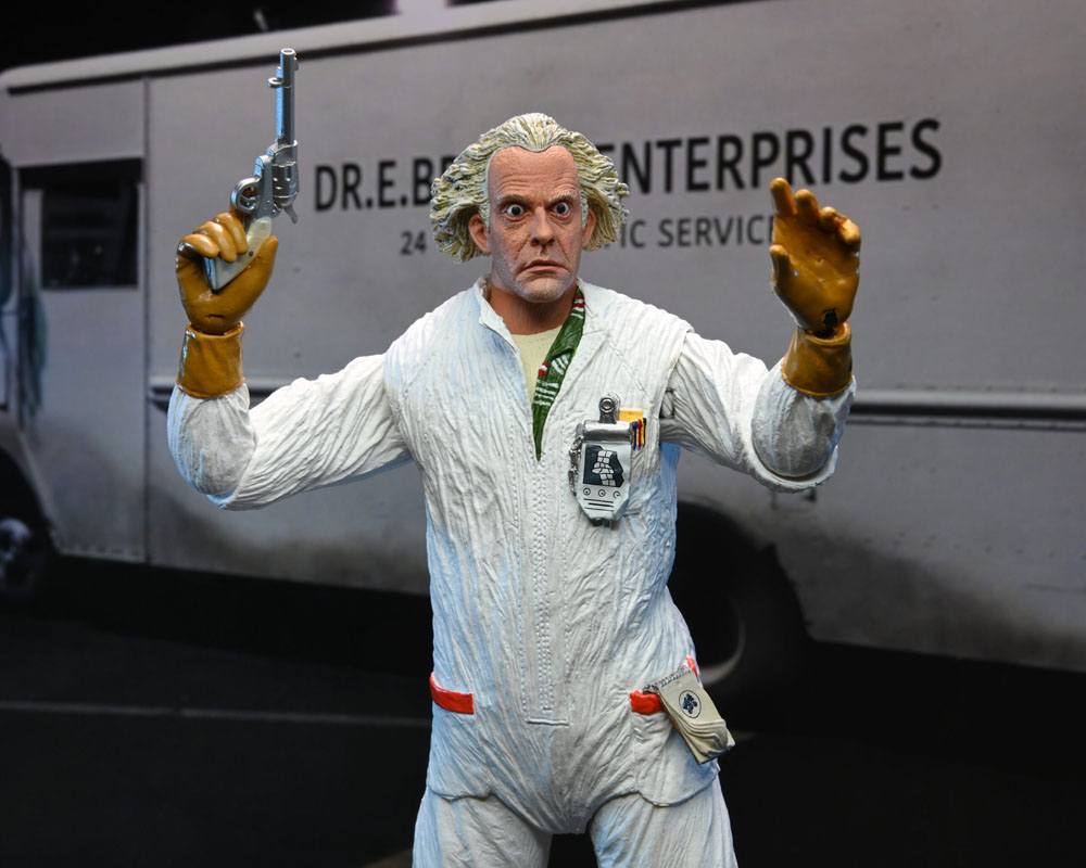 Zurück in die Zukunft - Ultimate Doc Brown (1985 - Hazmat Suit) Actionfigur 18cm NECA 2022