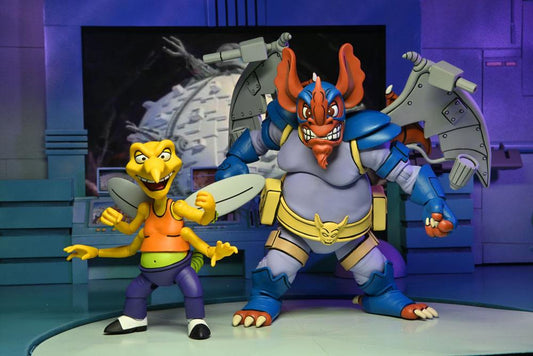 Teenage Mutant Ninja Turtles (1987 Cartoon Series) - Wingnut & Screwloose (2 Pack) Actionfiguren 18cm NECA 2021