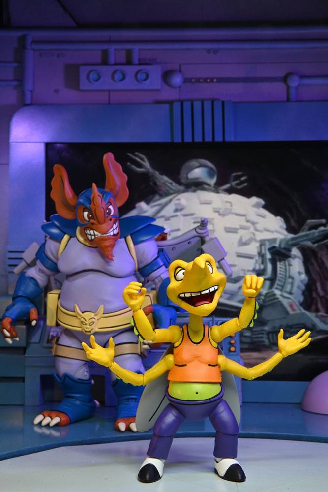Teenage Mutant Ninja Turtles (1987 Cartoon Series) - Wingnut & Screwloose (2 Pack) Actionfiguren 18cm NECA 2021