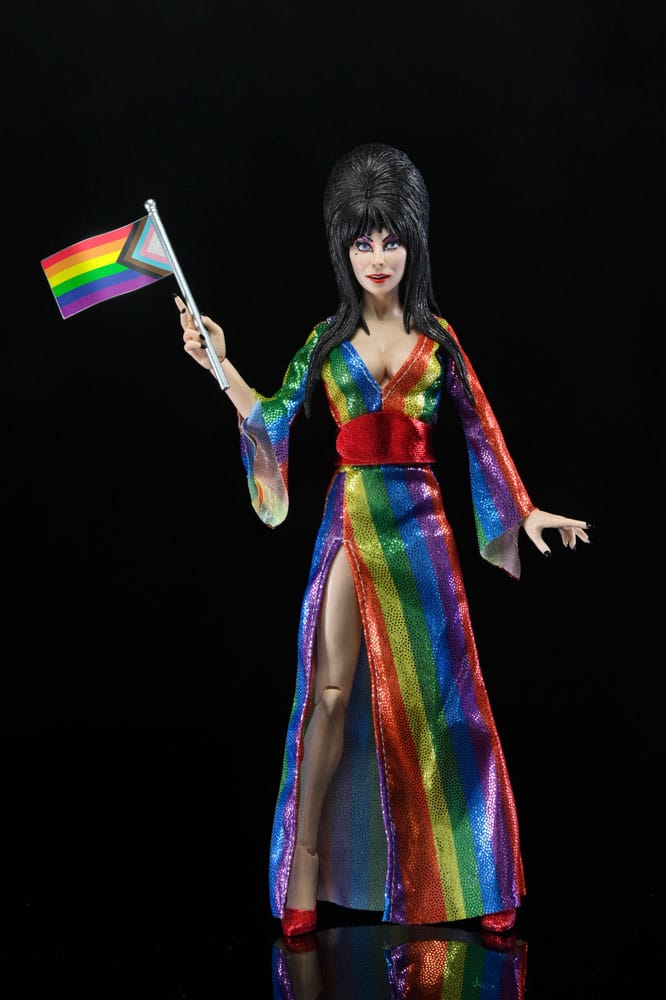 Elvira - Mistress of the Dark (Over the Rainbow) Clothed Actionfigur 20cm NECA 2025