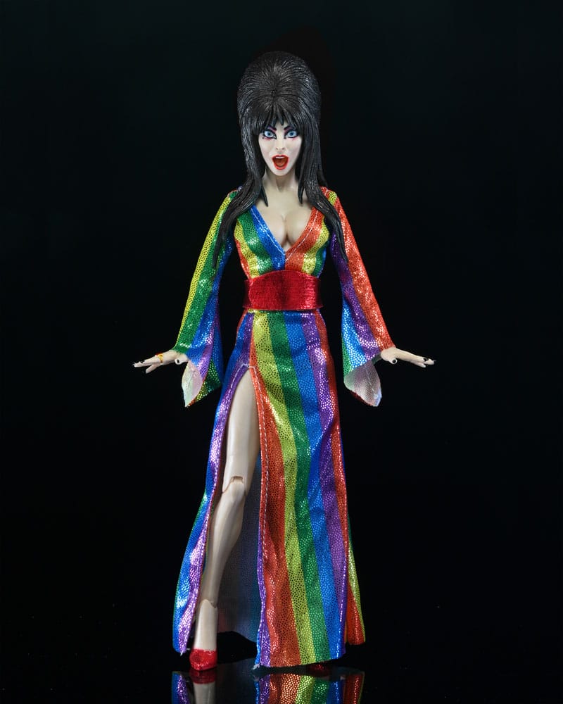 Elvira - Mistress of the Dark (Over the Rainbow) Clothed Actionfigur 20cm NECA 2025