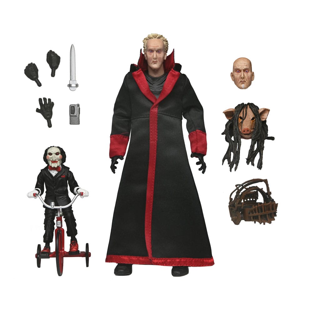 Pre-Order: Saw - Ultimate Jigsaw Killer (Black Robe) Actionfigur 18cm NECA 2024