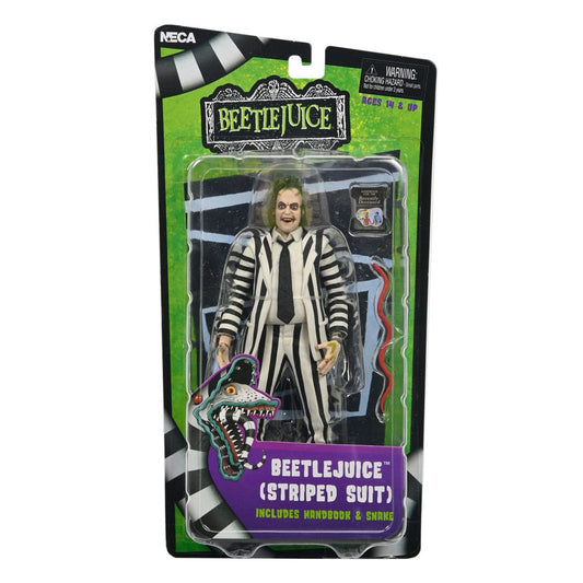 Beetlejuice (1988 Movie) - Beetlejuice (Striped Suit) Actionfigur 18cm NECA 2024