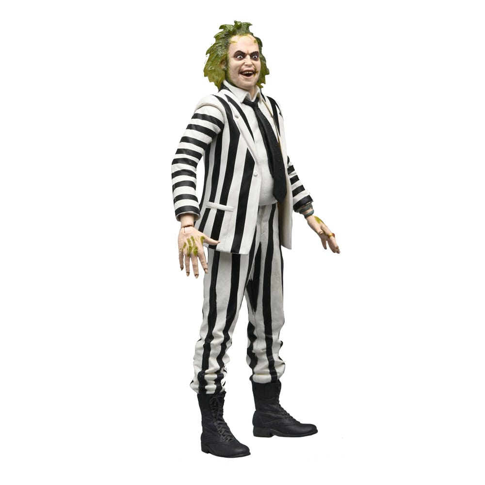 Pre-Order: Beetlejuice (1988 Movie) - Beetlejuice (Striped Suit) Actionfigur 18cm NECA 2024