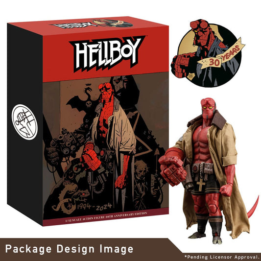Hellboy - Hellboy 19cm Actionfigur 1/12 Scale (30th Anniversary Edition) 1000TOYS