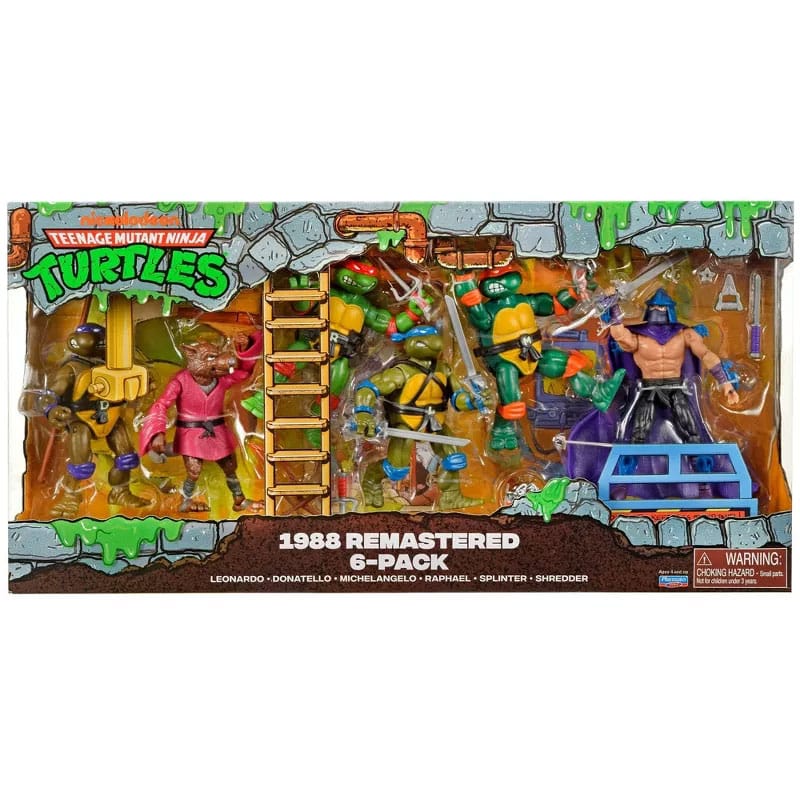Pre-Order: Teenage Mutant Ninja Turtles 6er-Pack Classic Actionfiguren (1988 Remastered) Target Exclusive 2025