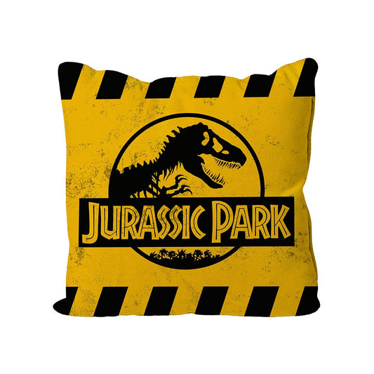 Jurassic Park - Yellow Logo (Caution) Kissen 40 x 40cm SD TOYS Merchandising