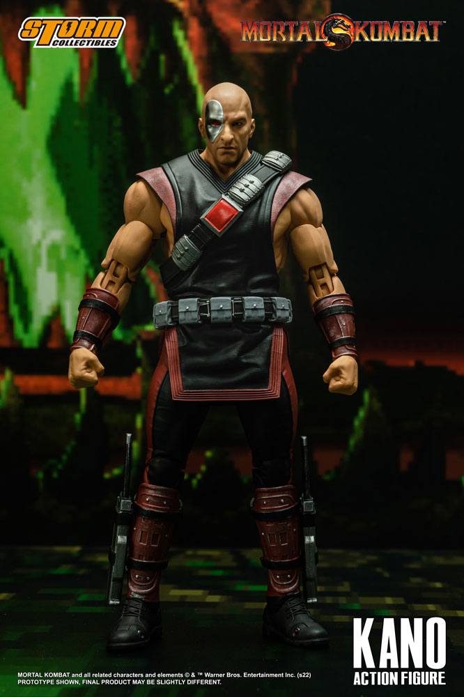 Mortal Kombat II - Kano Actionfigur ca. 18cm 1/12 Scale Storm Collectibles 2023