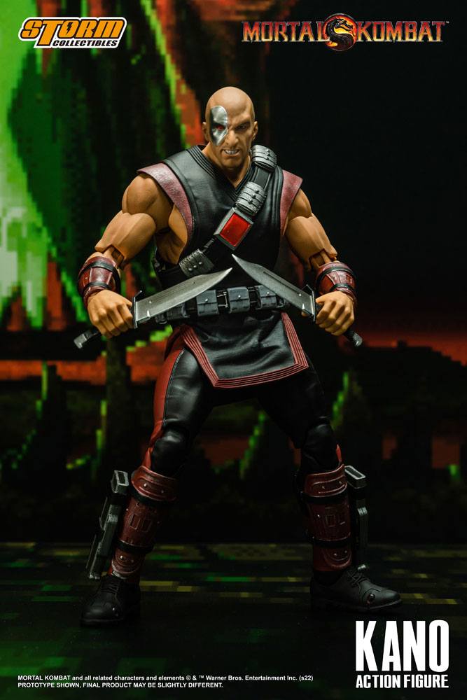 Mortal Kombat II - Kano Actionfigur ca. 18cm 1/12 Scale Storm Collectibles 2023