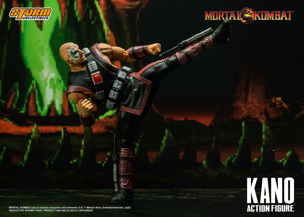 Mortal Kombat II - Kano Actionfigur ca. 18cm 1/12 Scale Storm Collectibles 2023