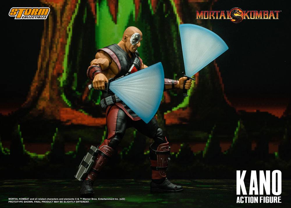 Mortal Kombat II - Kano Actionfigur ca. 18cm 1/12 Scale Storm Collectibles 2023