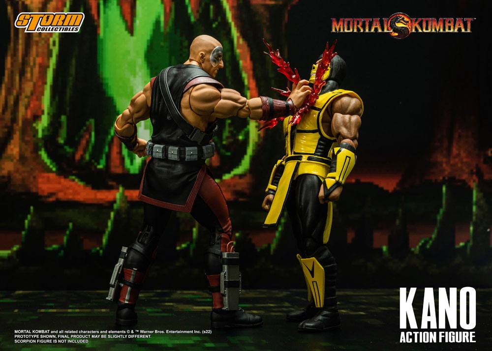 Mortal Kombat II - Kano Actionfigur ca. 18cm 1/12 Scale Storm Collectibles 2023