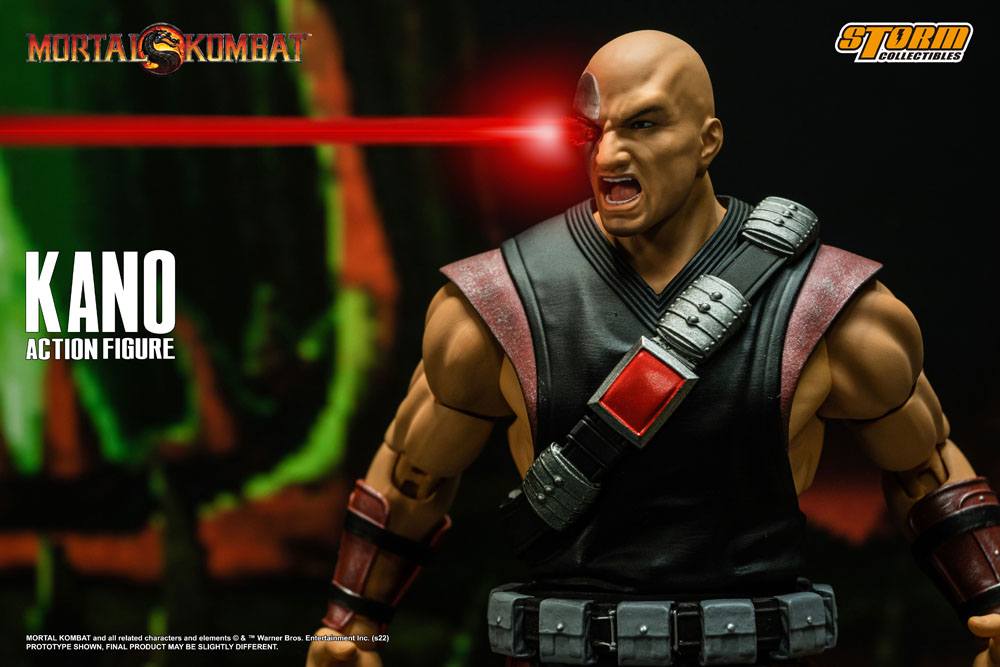 Mortal Kombat II - Kano Actionfigur ca. 18cm 1/12 Scale Storm Collectibles 2023