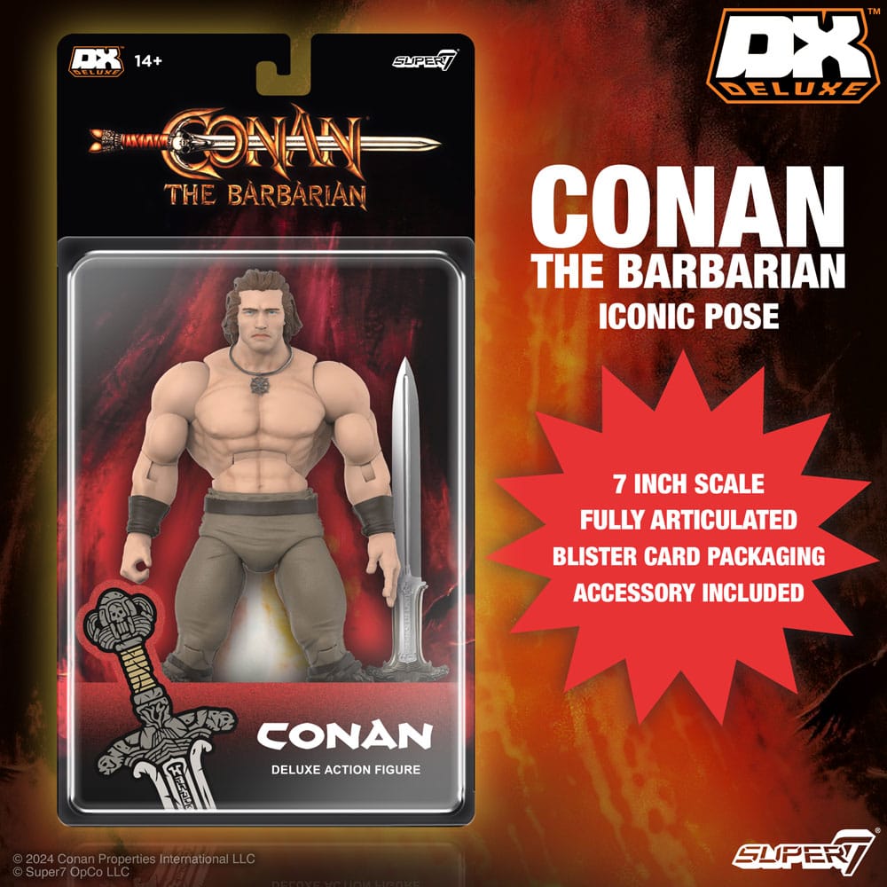 Conan der Barbar - Ultimates Conan Deluxe 1982 Movie (Iconic Pose) 18cm Actionfigur Super7