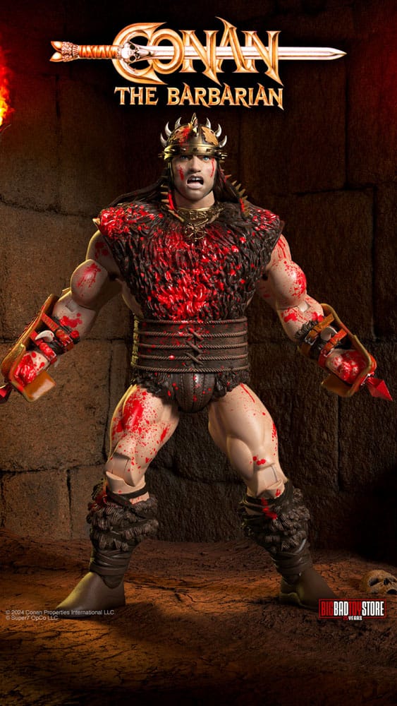 Pre Order: Conan der Barbar - Ultimates Conan (Blood Soaked Pit Fighter) Exclusive 18cm Actionfigur Super7 2024