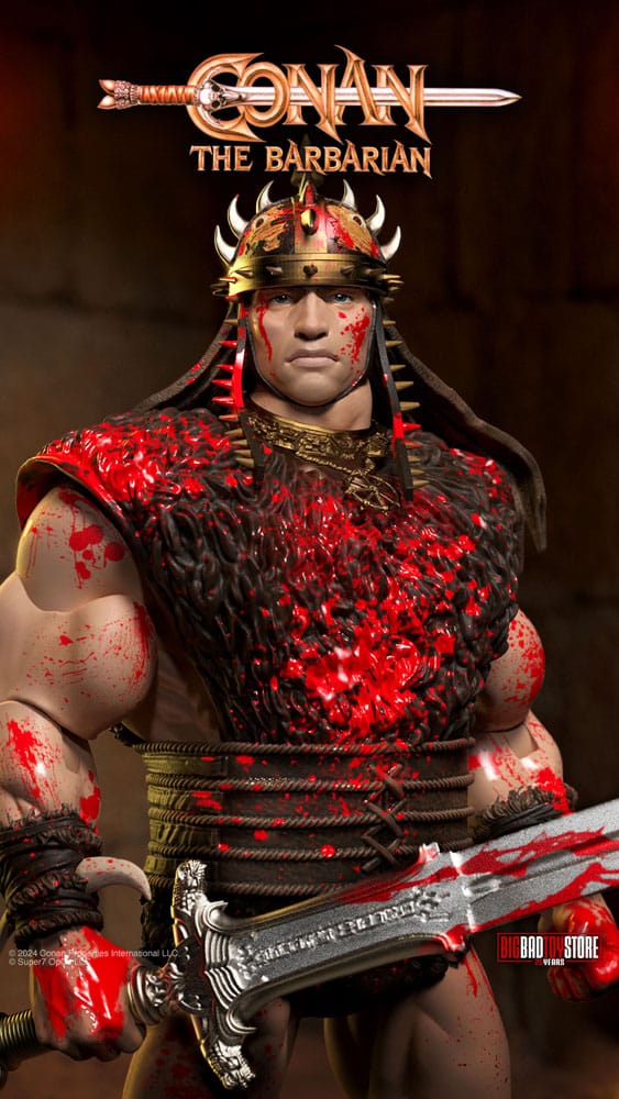Pre Order: Conan der Barbar - Ultimates Conan (Blood Soaked Pit Fighter) Exclusive 18cm Actionfigur Super7 2024