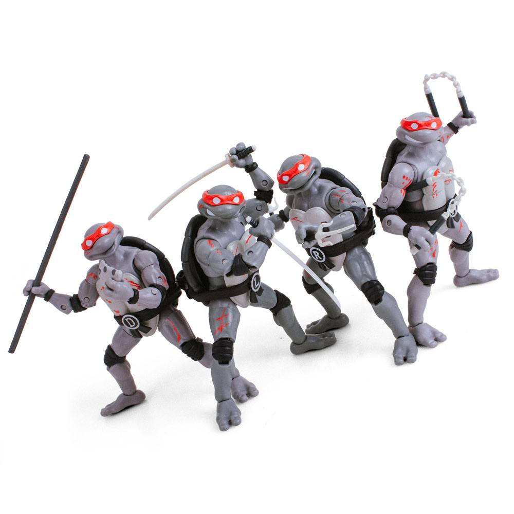 Teenage Mutant Ninja Turtles BST AXN Battle Damaged (4er-Pack) 13cm Actionfiguren The Loyal Subjects
