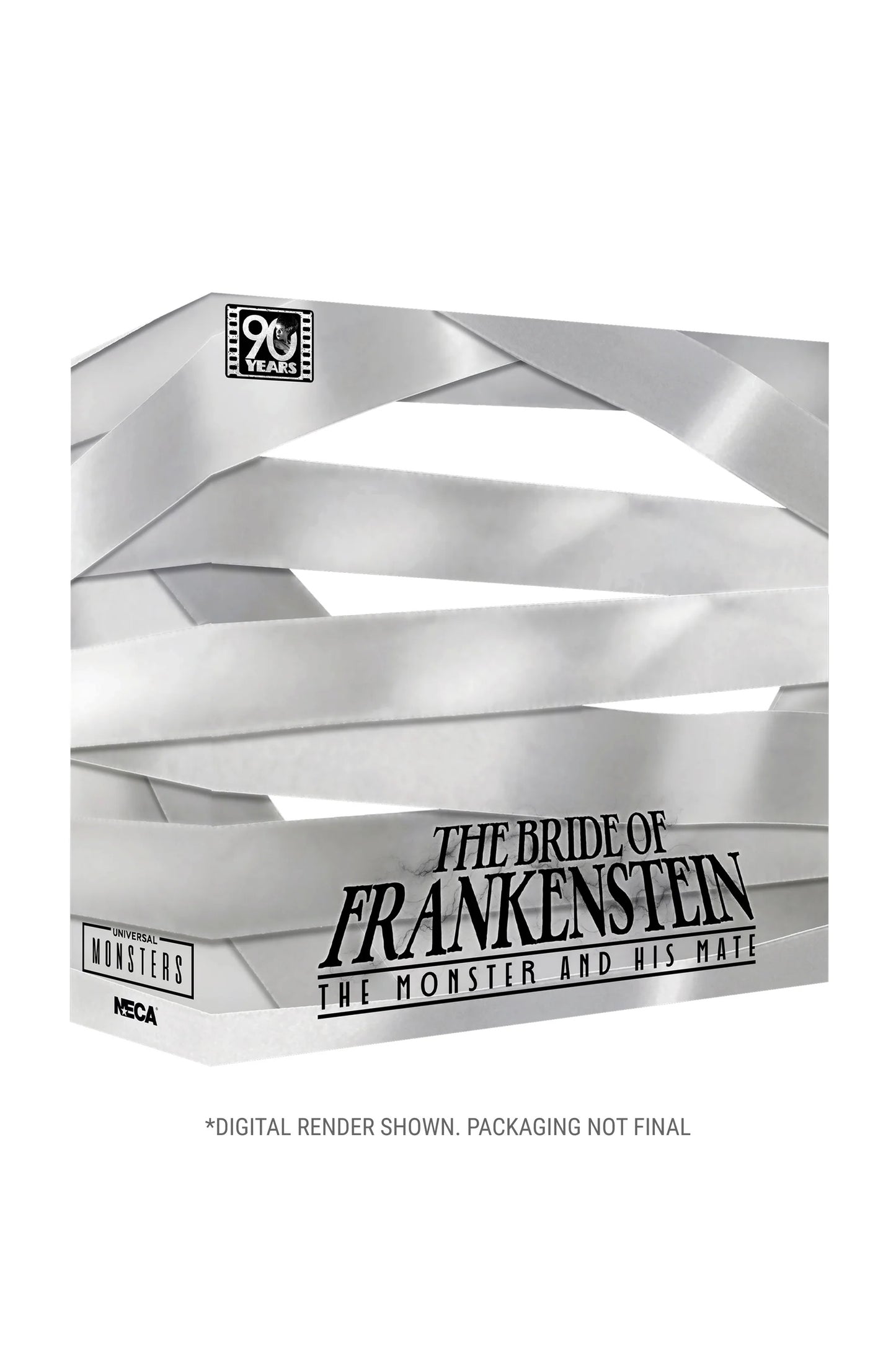 Pre-Order: Universal Monsters: The Bride of Frankenstein - The Monster & His Bride (90th Anniversary) Actionfiguren 2er-Pack 18cm NECA Exclusive 2025