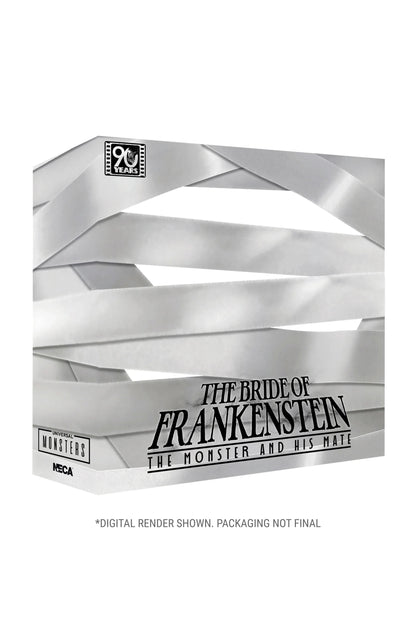 Pre-Order: Universal Monsters: The Bride of Frankenstein - The Monster & His Bride (90th Anniversary) Actionfiguren 2er-Pack 18cm NECA Exclusive 2025