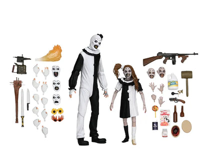 Terrifier 2 - Ultimate Art The Clown & Little Pale Girl (2-Pack) 17cm Actionfiguren NECA 2026