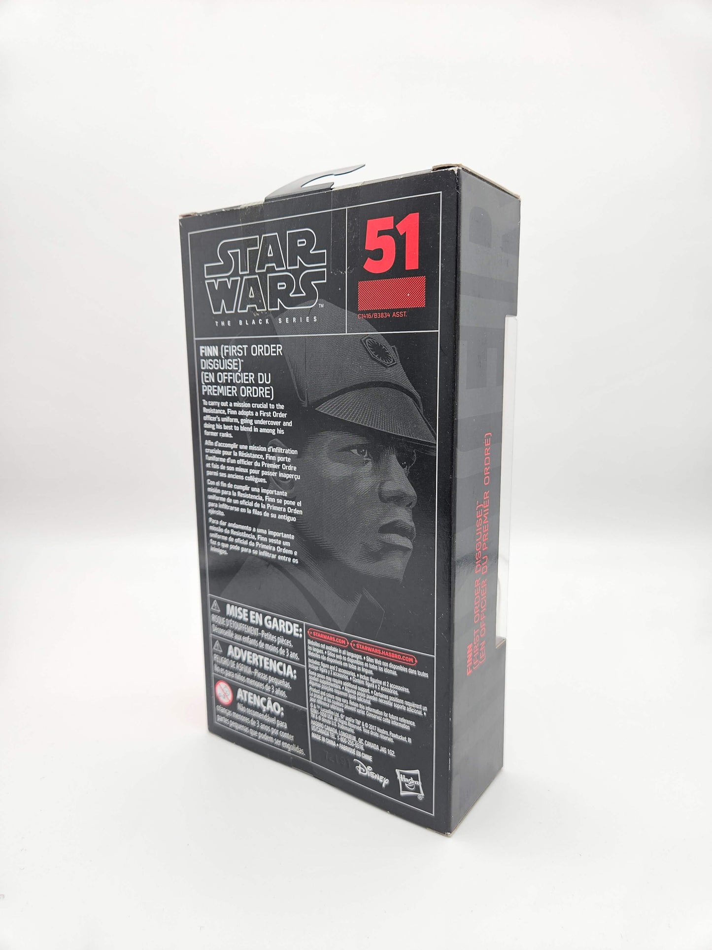 Star Wars Black Series: Finn (First Order Disguise) #51 Red Line 15cm Actionfigur Hasbro 2017 (Auspacker)