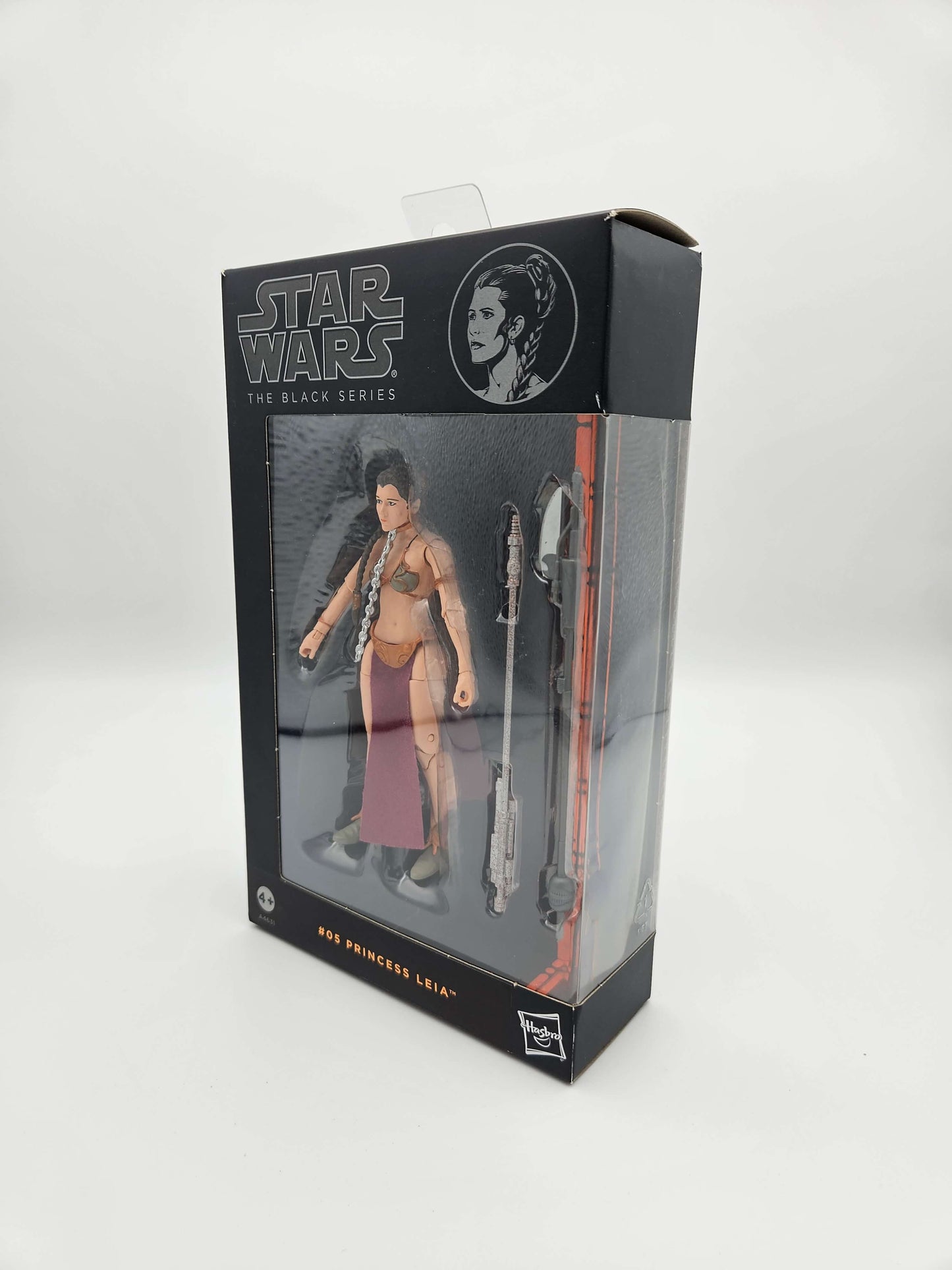 Star Wars Black Series: Princess Leia (Slave Outfit) #05 Orange Line 15cm Actionfigur Hasbro 2013