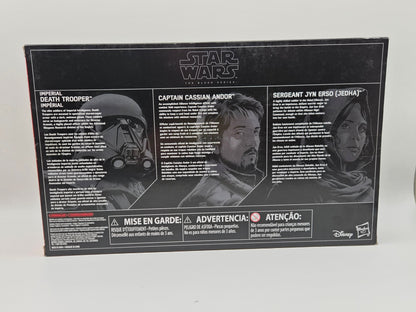 Star Wars Black Series: Death Trooper Specialist, Captain Cassian Andor & Sergeant Jyn Erso (Jedha) Actionfiguren 15cm Hasbro 2016