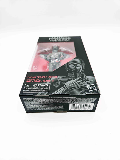 Star Wars Black Series: Expanded Universe - 0-0-0 (Triple Zero) #89 Red Line (First Release) 15cm Actionfigur Hasbro 2019