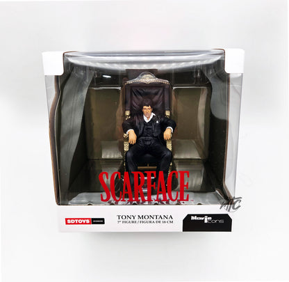 Movie Icons: Scarface - Tony Montana (Throne) PVC Statue 18cm SD Toys 2026