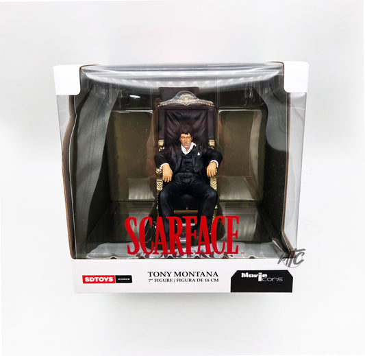 Movie Icons: Scarface - Tony Montana (Throne) PVC Statue 18cm SD Toys 2026