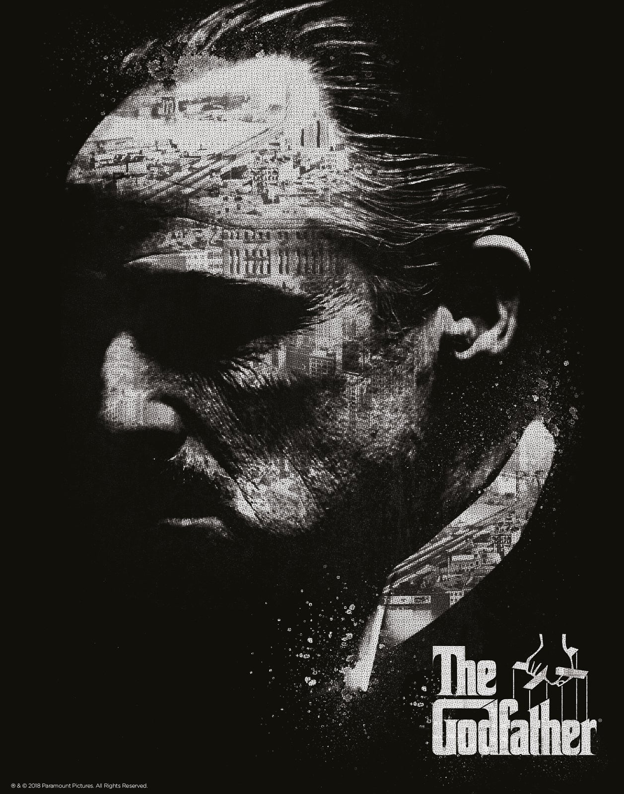 The Godfather: Der Pate (Black & White) Kunstdruck Limited Edition 42 x 30cm FaNaTtik Collectibles