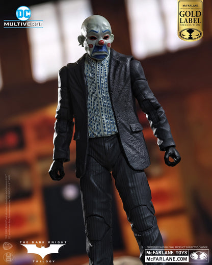 DC Multiverse: Batman The Dark Knight Rises - The Joker (Bank Robber) Gold Label 18cm Actionfigur McFarlane Toys 2023 SDCC Exclusive