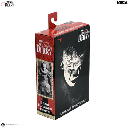 Stephen King's IT : Welcome to Derry - Ultimate Pennywise (Black & White) Actionfigur 18cm NECA 2026